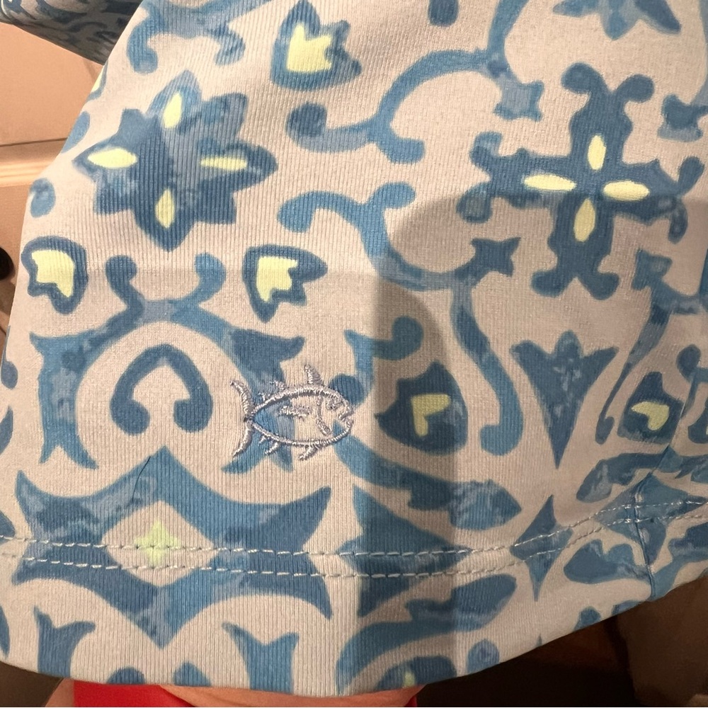 Southern Tide Blue Coastal Dress Medium Performance Collection - Picture 8 of 11